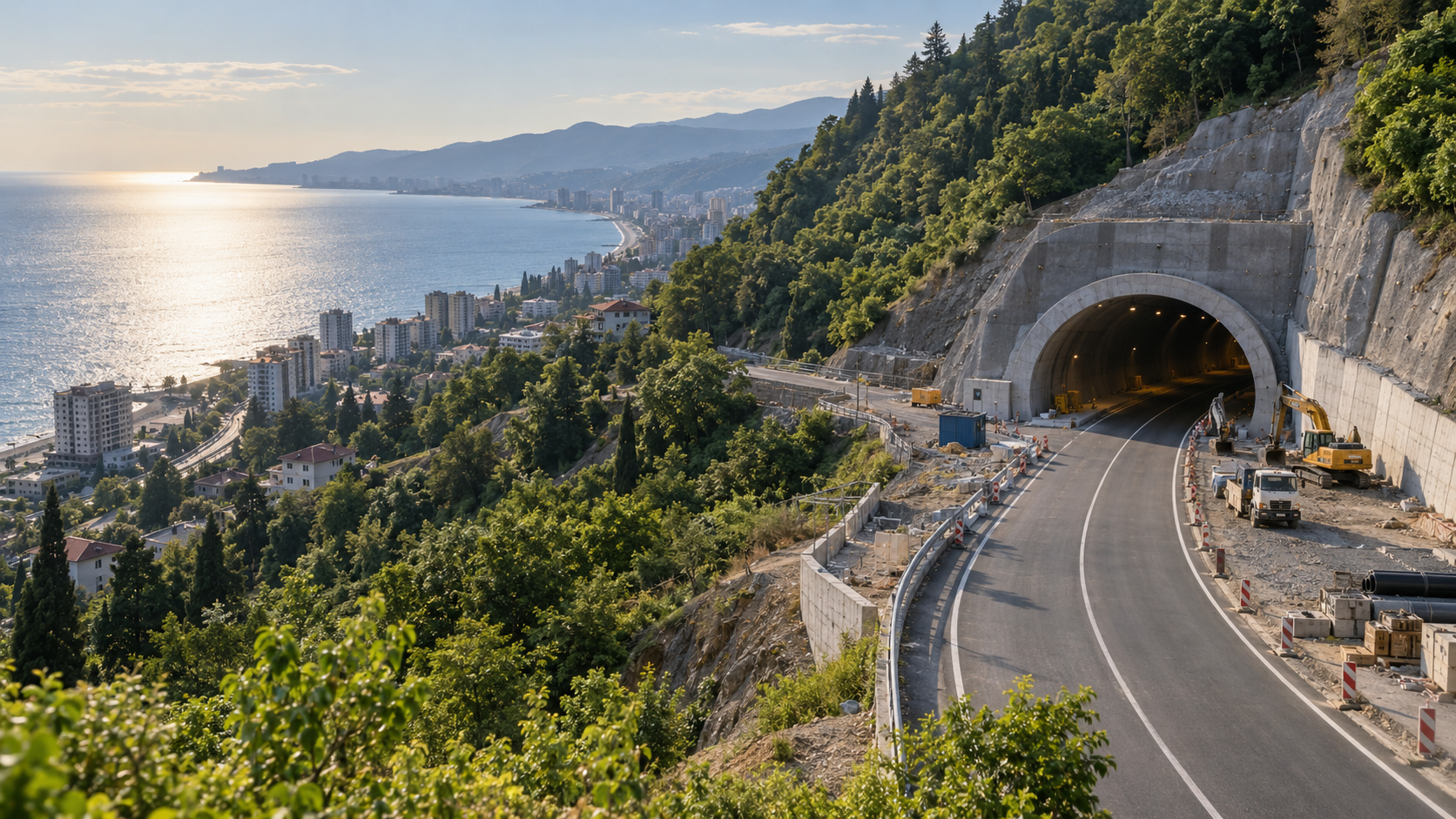Die Strecke Batumi–Sarp: ein neuer Tunnel und eine Verbindung zur Türkei